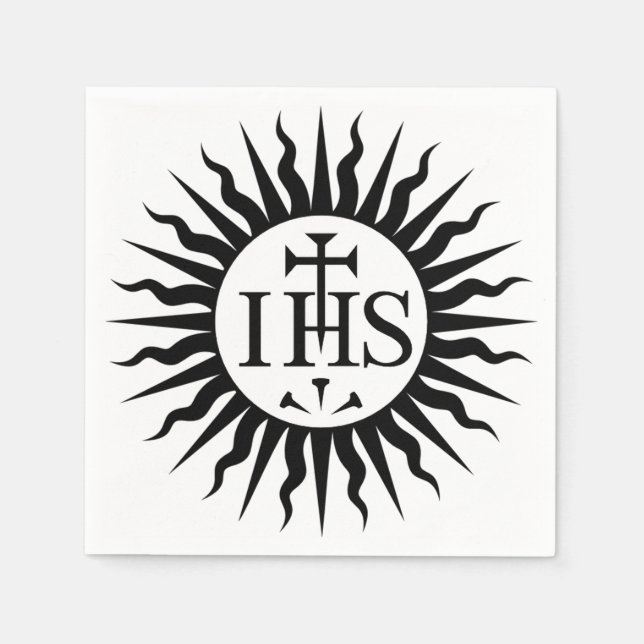 Emblem of the Society of Jesus  Napkins (Front)