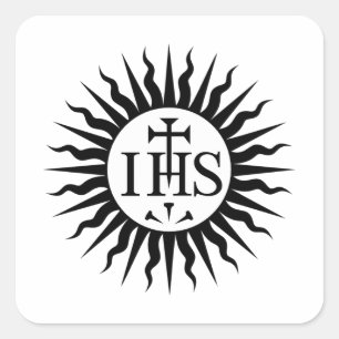 Emblem of the Society of Jesus  Square Sticker