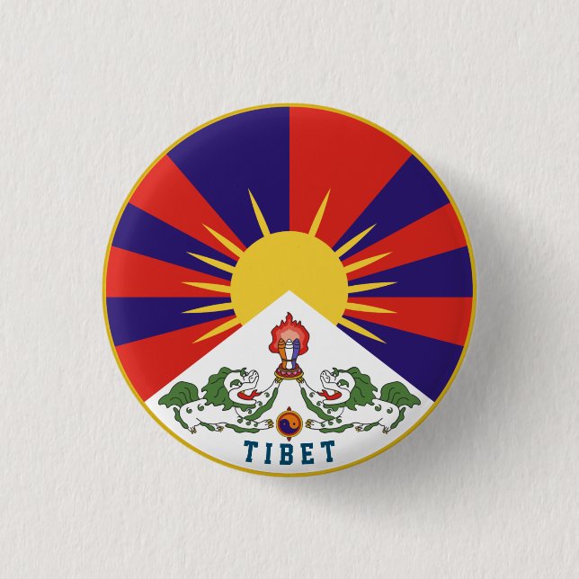 Emblem of Tibet Button (Front)