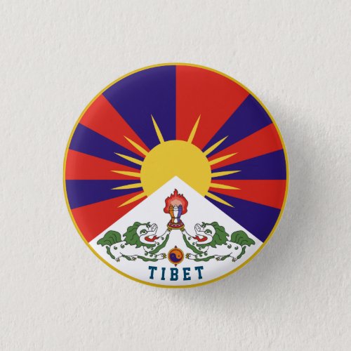 Emblem of Tibet Button