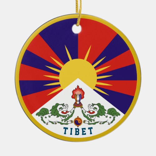 Emblem of Tibet Ceramic Ornament