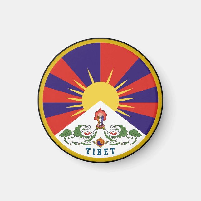 Emblem of Tibet Magnet (Front)