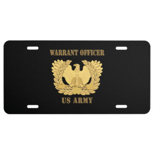 Emblem - Warrant Officer Insignia License Plate