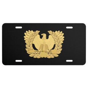 Emblem - Warrant Officer Insignia wo Txt License Plate