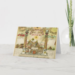 Emblematic Chart and Masonic History of FAM Card