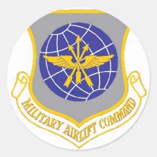 Emblems Militery Classic Round Sticker