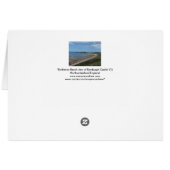 "Embleton Beach view of Bamburgh Castle" (1) Cards (Back Horizontal)