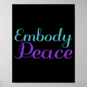 Embody Peace Prevention Awareness Design Poster