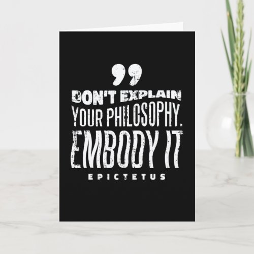 EMBODY YOUR PHILOSOPHY CARD
