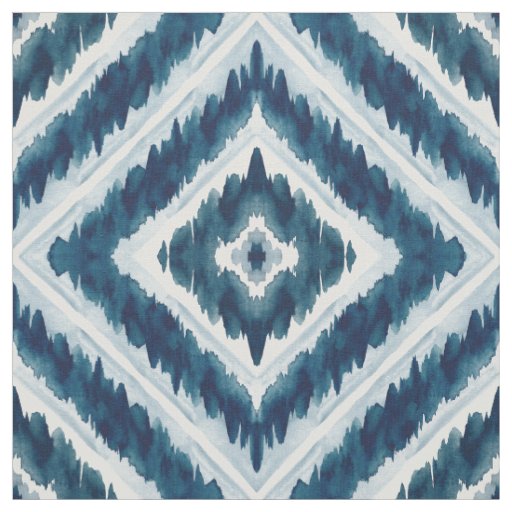 EMBOLDEN Bold Boho Indigo Diamond Fabric