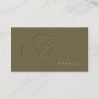 Emboss Business Card