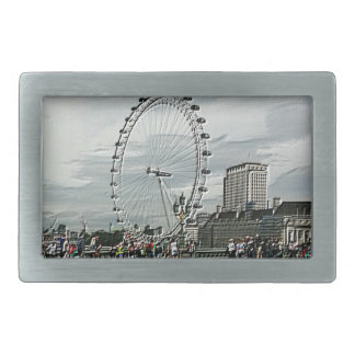 Emboss Photo Art of The London Eye Belt Buckle