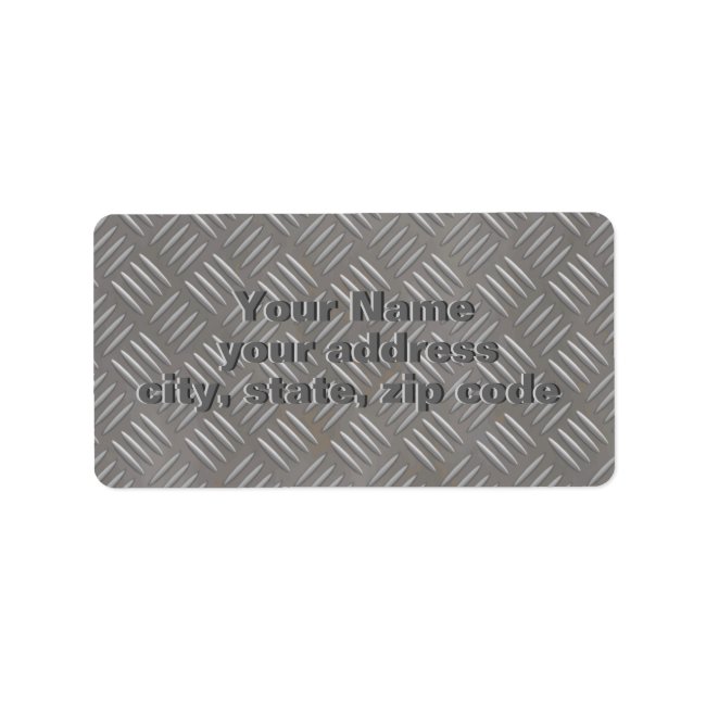 Embossed Aluminum Metal Look Custom