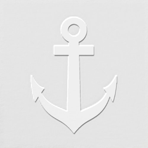 Embossed anchor nautical logo icon paper embosser