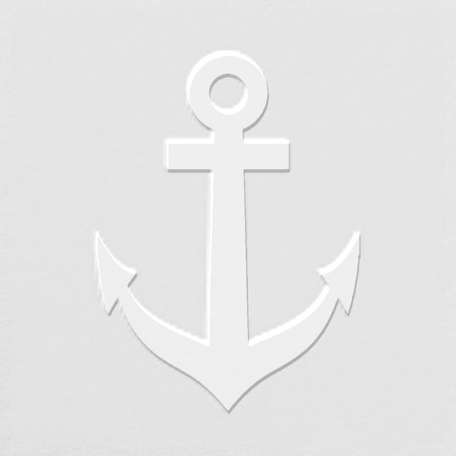 Embossed anchor nautical logo icon paper embosser (Design)