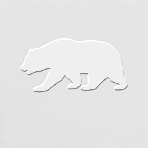 Embossed bear logo icon custom paper embosser