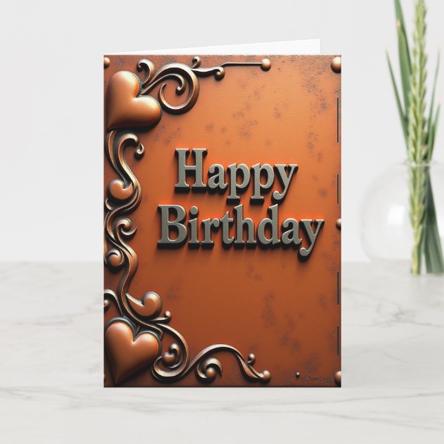 Embossed Birthday Art Card (Front)
