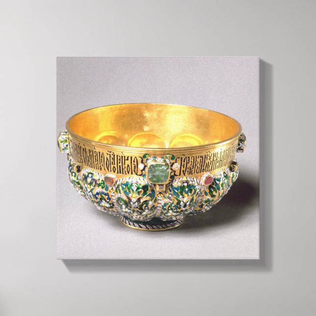 Embossed bowl set canvas print (Front)