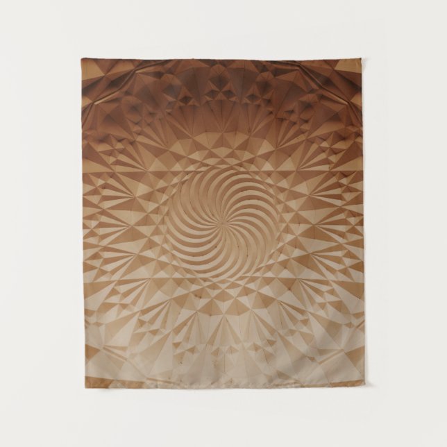 Embossed brown surface tapestry (Front)