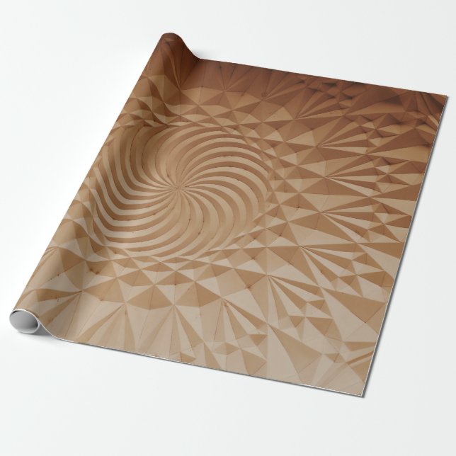 Embossed brown surface wrapping paper (Unrolled)