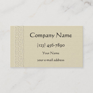 Embossed Celtic Border Business Card