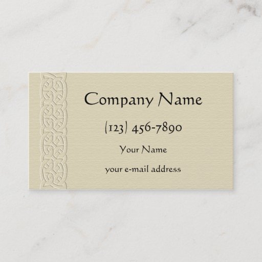 Customizable Celtic Border Business Card
