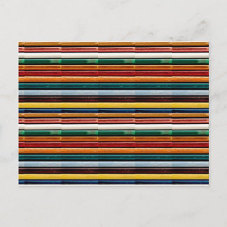 Embossed colorful stripes template add text Image Postcard
