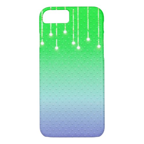 embossed dots with glowing light string iPhone 87 case