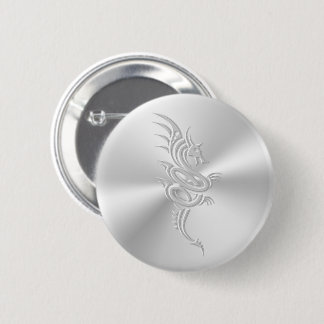 Embossed-effect Eastern-style Dragon Button