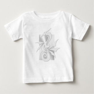 Embossed-effect Tribal Dragon Baby T-Shirt
