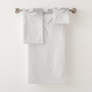 Embossed-effect Tribal Dragon Bath Towel Set