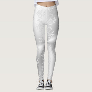 Embossed-effect Tribal Dragon Leggings