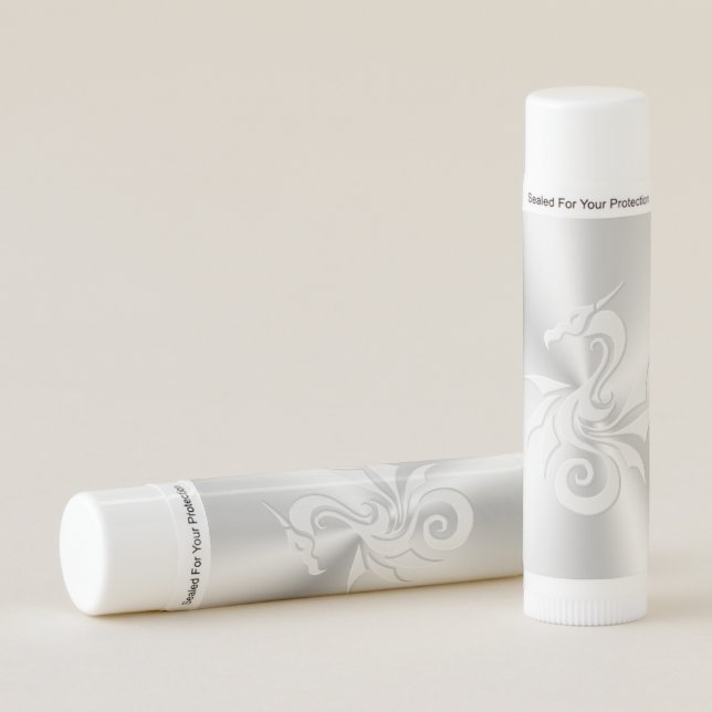 Embossed-effect Tribal Dragon Lip Balm (Front)