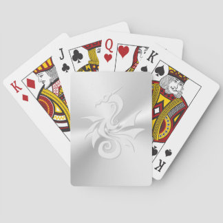 Embossed-effect Tribal Dragon Poker Cards