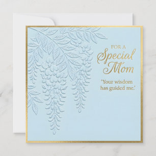 Embossed Floral Mother's Day Card