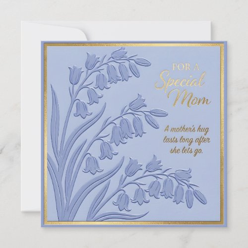 Embossed Floral Mother's Day Card