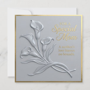 Embossed Floral Mother's Day Card