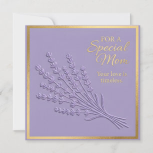 Embossed Floral Mother's Day Card