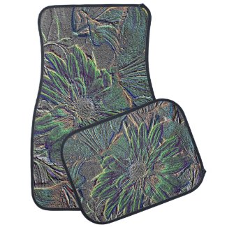 Embossed Flowers Front Floor Car Mats Floor Mat