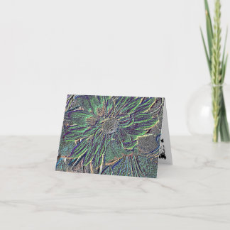 Embossed Flowers with Color Card