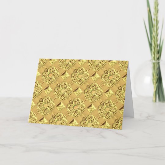 Embossed Gold Foil Card
