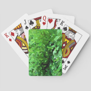Embossed green grass #0448 poker cards