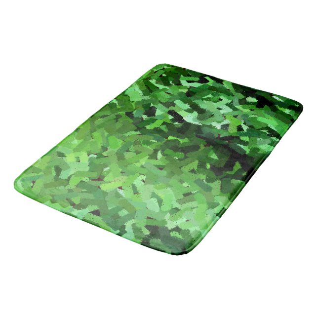 Embossed Green Grass Bath Mat (Angled)