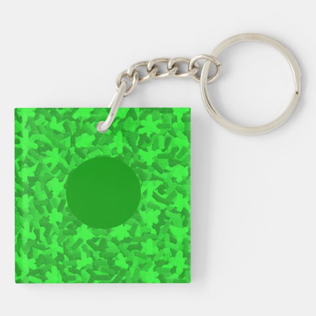 Embossed Greenery Keychain (Back)