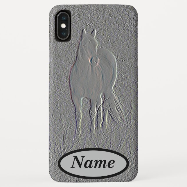 Embossed Horse Case-Mate iPhone Case (Back)