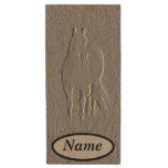 Embossed Horse Wood Flash Drive at Zazzle