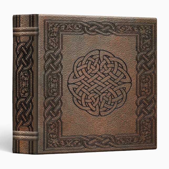 Embossed Leather Celtic Knots Binder (Front/Spine)