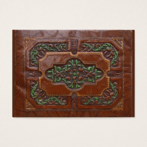 Customizable Leather Box ~ ATC Business Card Templates