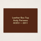 Embossed Leather Look ~ ATC (Back)