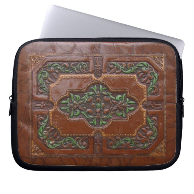 Embossed Leather Look ~ Laptop Sleeve (Front)